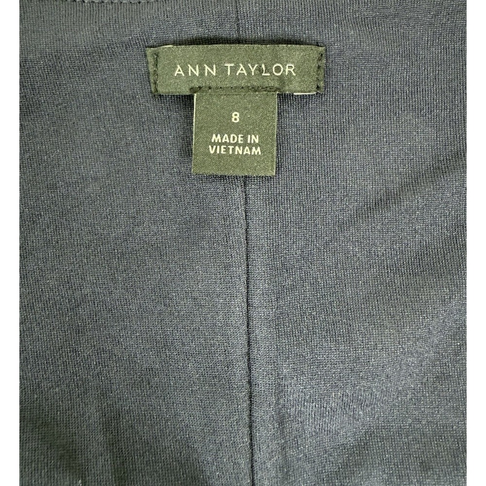 Ann Taylor Wrap Around Dress Sleeveless Stretch Shells Black White Size 8‎ - Picture 6 of 6